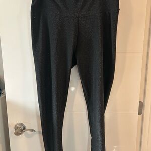 Women's Black Shimmer Leggings